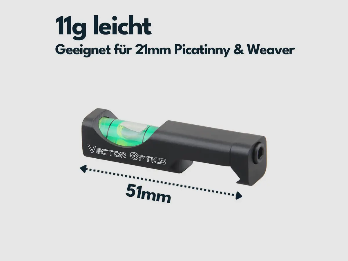 Vector Optics SCACD-20 Livella per 21 mm Weaver/Picatinny, immagine 2 di 3