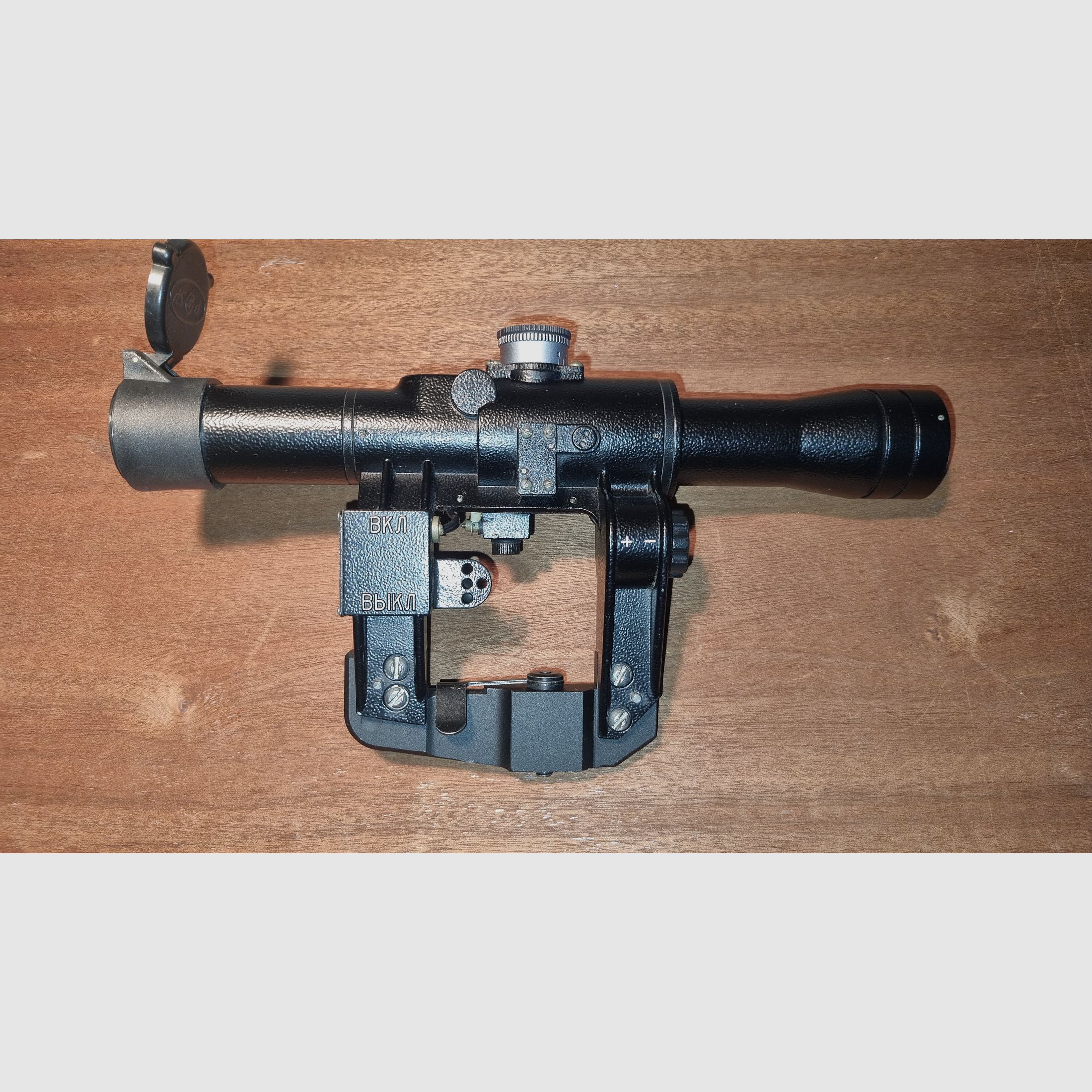 Belarussisches Zielfernfohr BelOMO POSP 4x24V (PSO-1) Mit LCT Mount Extender für Airsoft AK Kalaschnikow / Dragunow / Vintorez +++