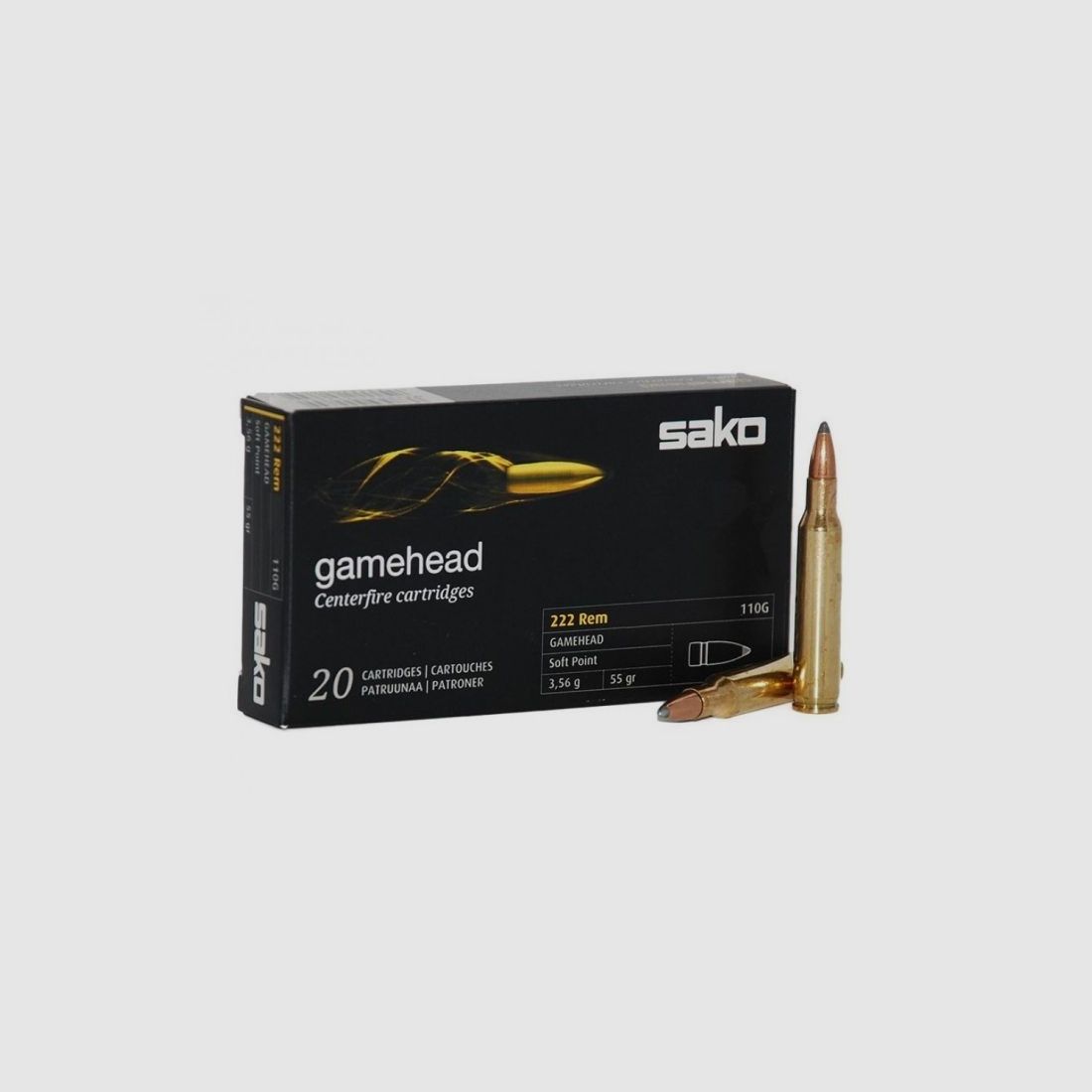 Sako .222 Rem Mag Gamehead, 55 gr.