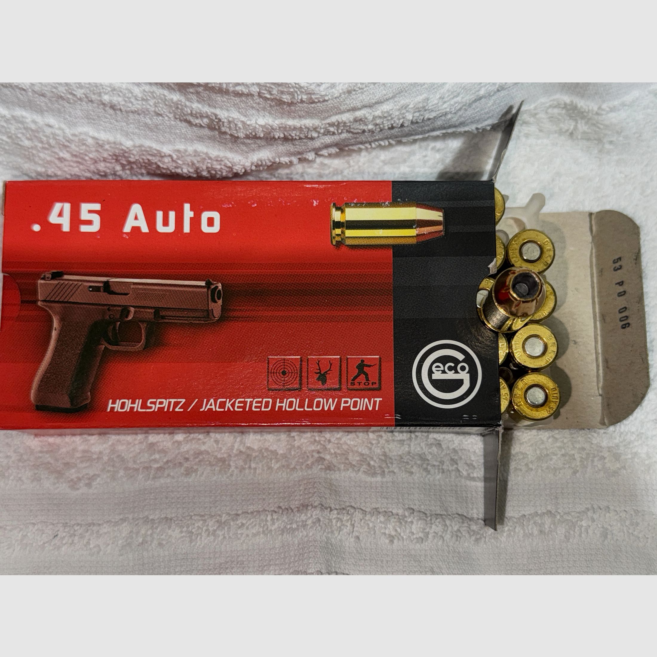 Geco .45 ACP Hohlspitz 14,9g/230grs. – 4Pack