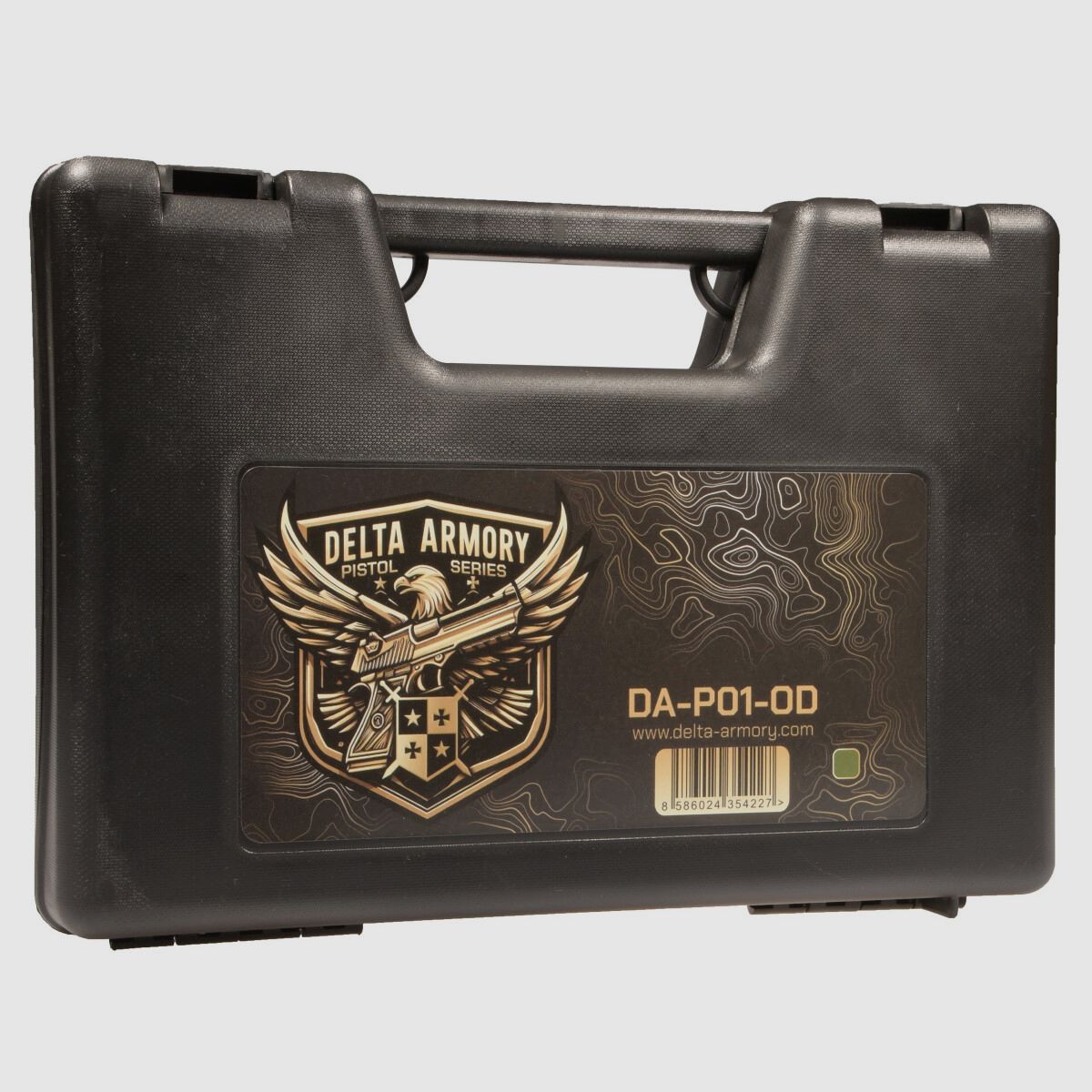 P01 GBB Airsoft Pistool met Grip Stippling in Olijf | Delta Armory