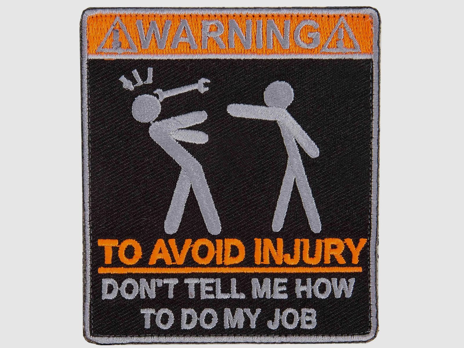 MD-Textil MD-Textil Patch Warning schwarz