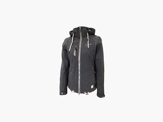 DRY FASHION - Damski płaszcz softshell Dagebüll Szary