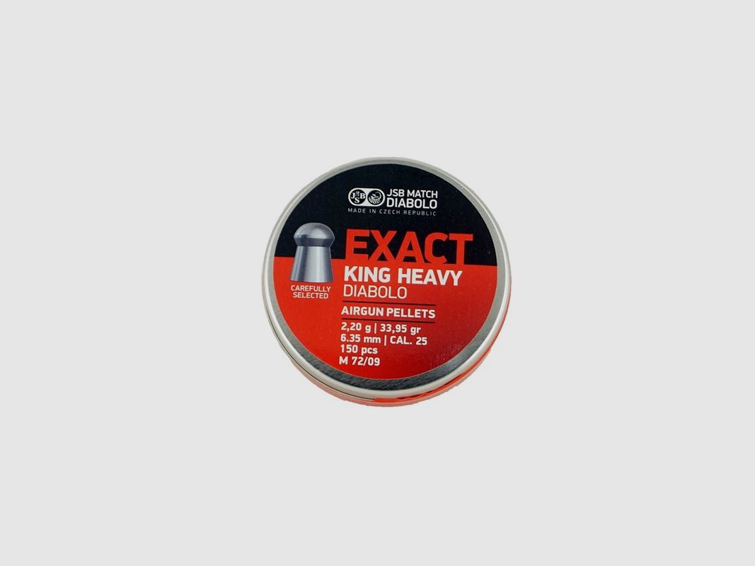 JSB Exact King Heavy 6,35 mm/.25 150 stuks