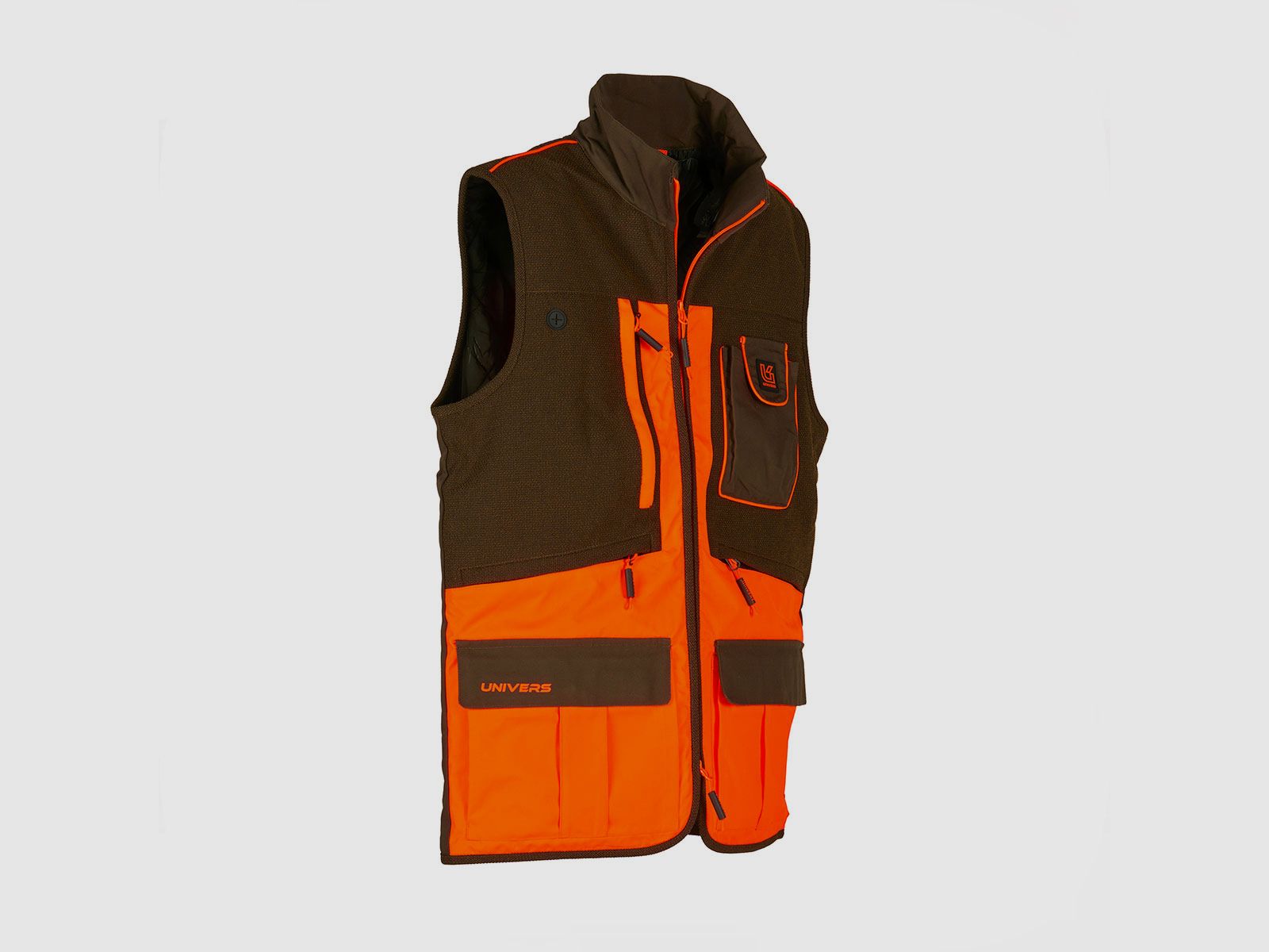 UNIVERS – WATTIERTE JAGD-WESTE Grün/Orange, Bild 4 von 4