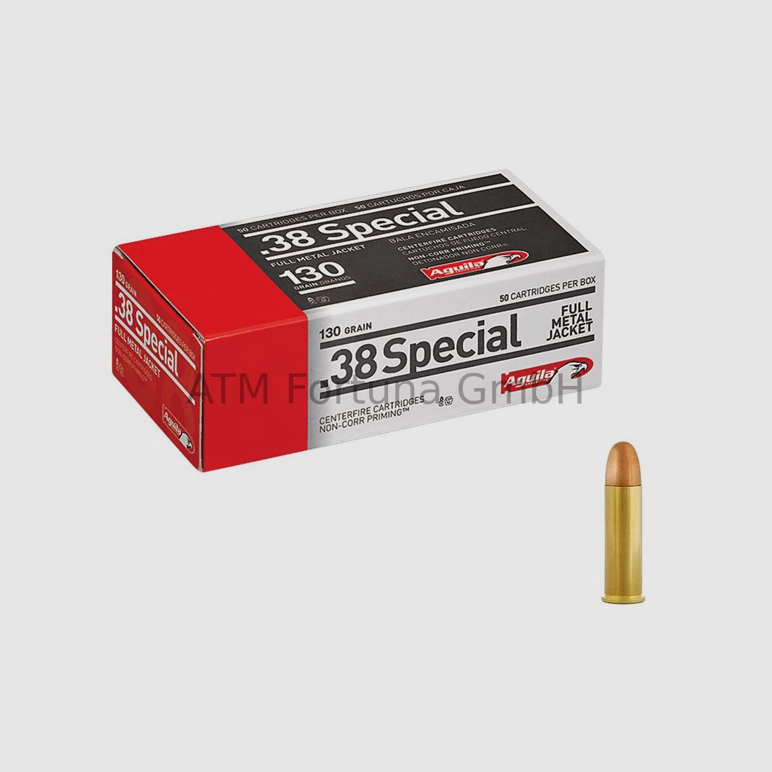 Aguila Aguila Standaard .38 Special FMJ 130 grs Revolverpatronen 1000 stuks