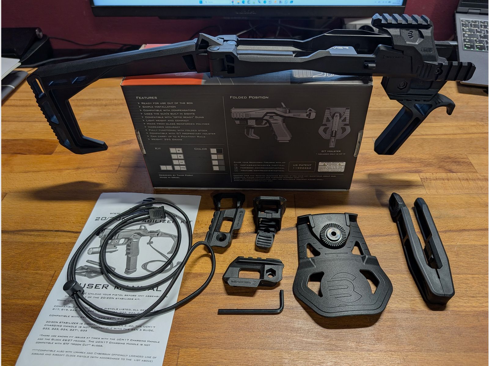 Recover Tactical 20/20N kolba do Glocka z kaburą