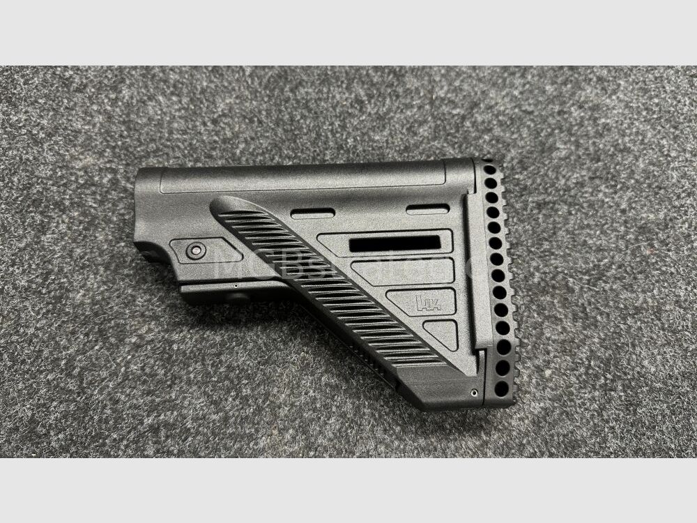 Oryginalny uchwyt Heckler & Koch do 416 MR223 G95 G95K G95A1 G95KA1 pasujący do rur buforowych Mil-Spec i Commercial - zatem również pasujący do broni typu AR15 AR-15 / SLIMLINE czarna kolba