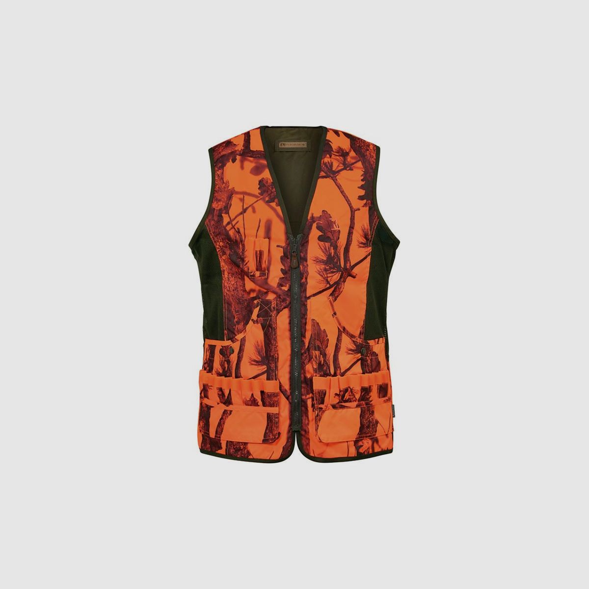 PERCUSSION reversible shooting vest olive/orange