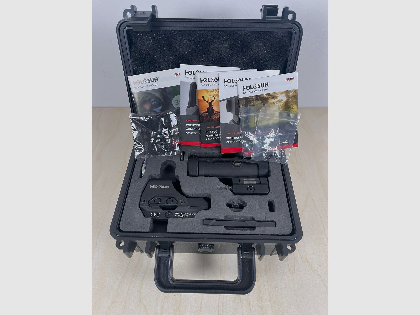Holosun Set HS510C + HM3X Magnifier + Schutzkoffer