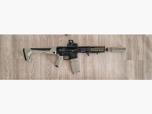 Hera 15th mit Eotech XPS 2 300blk, Schalldämpfer
