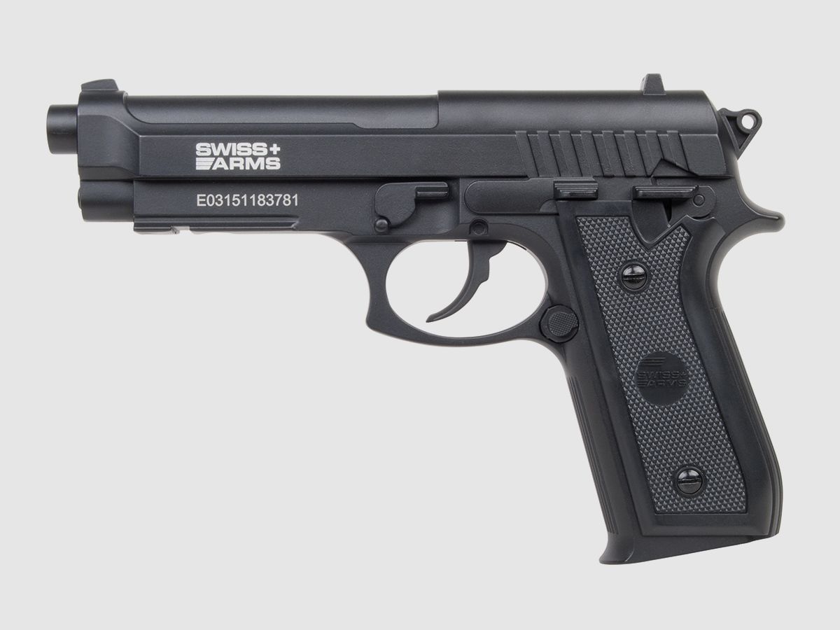 Swiss Arms SA92 Schwarz 4,5mm BB - Druckluft Co2 Non BlowBack