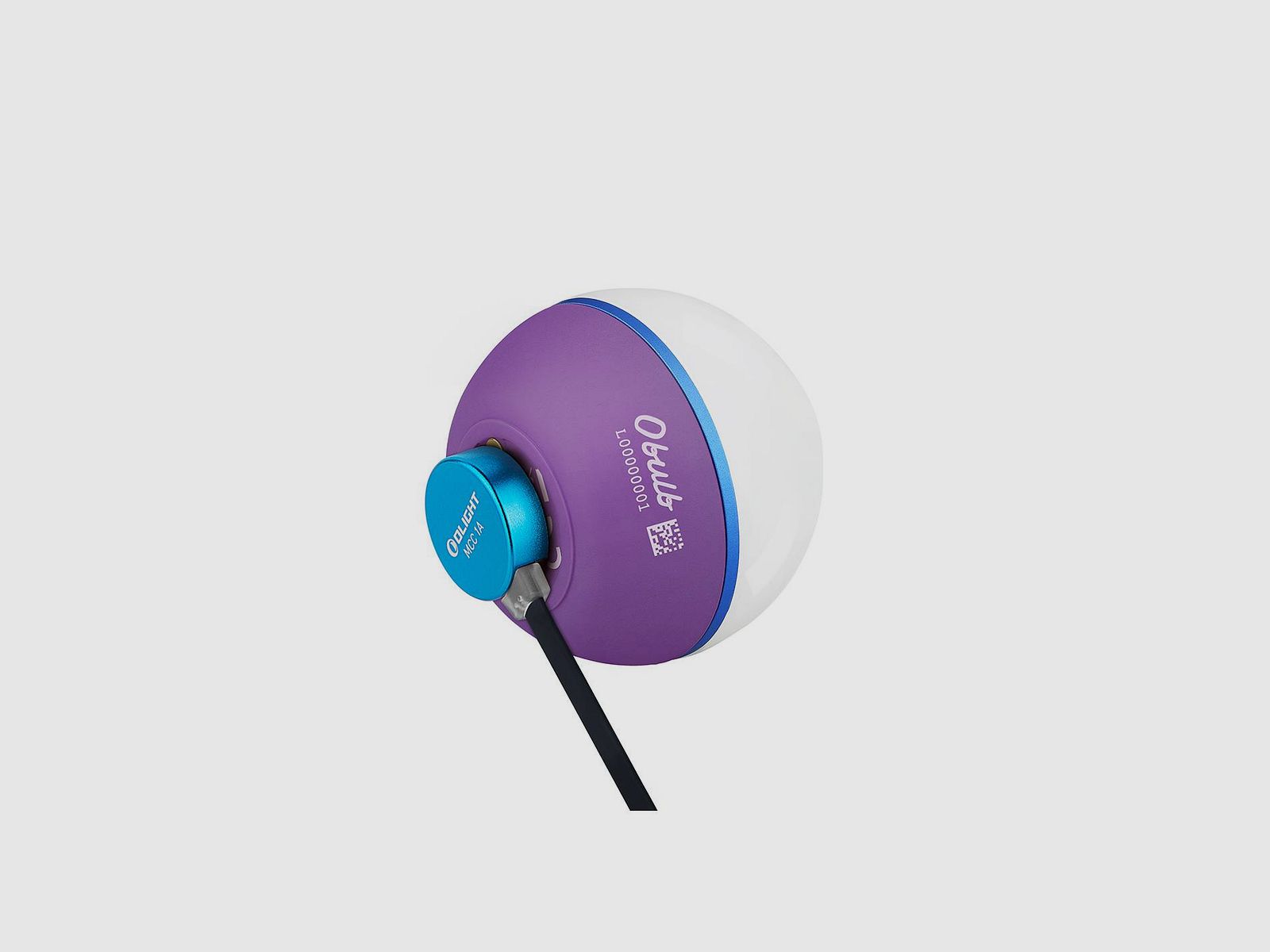 Luz LED portátil Obulb con base magnética Olight purpura, imagen 23 de 44