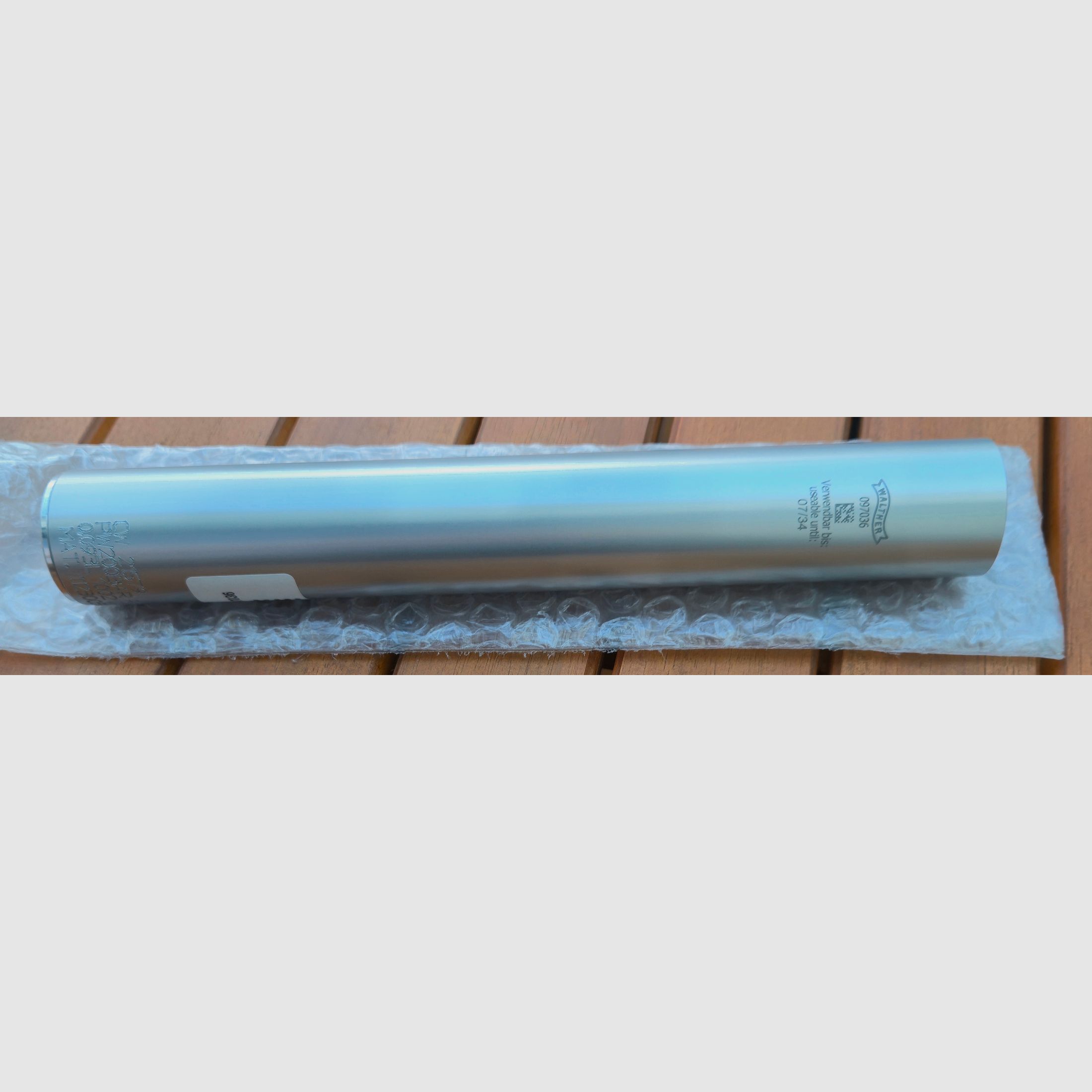 Kartusche / Pressluftkartusche Walther LP 500 LP 400 AP 20 Pro Luftpistole - TÜV bis 7/2034