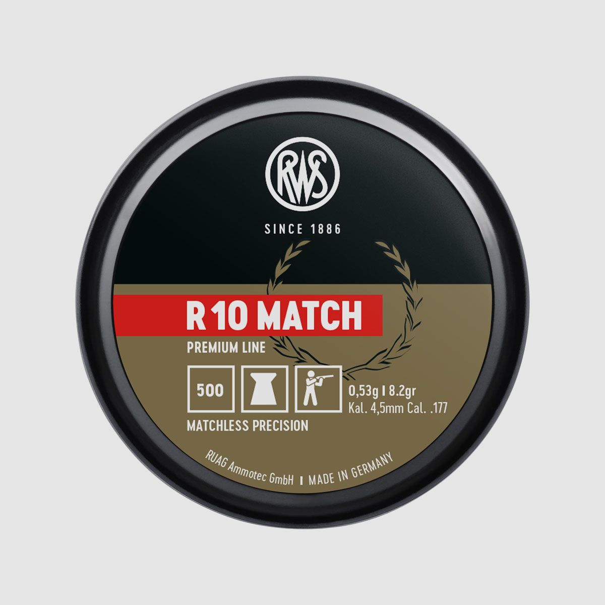 RWS R10 Match 0,53g 4,49mm Premium Line