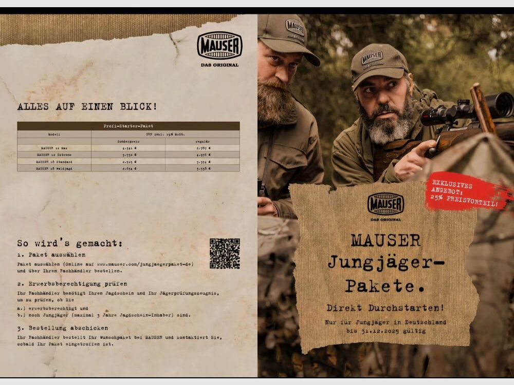 Pacchetto Mauser Jungjäger