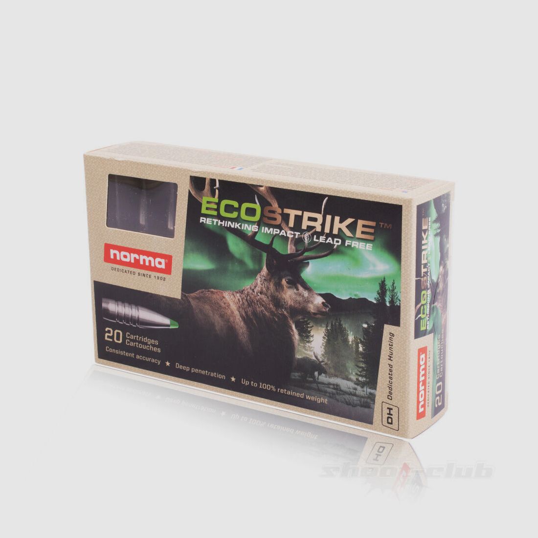 Norma Ecostrike Büchsenpatronen Kaliber .30-06 bleifrei 9,7g / 150grs