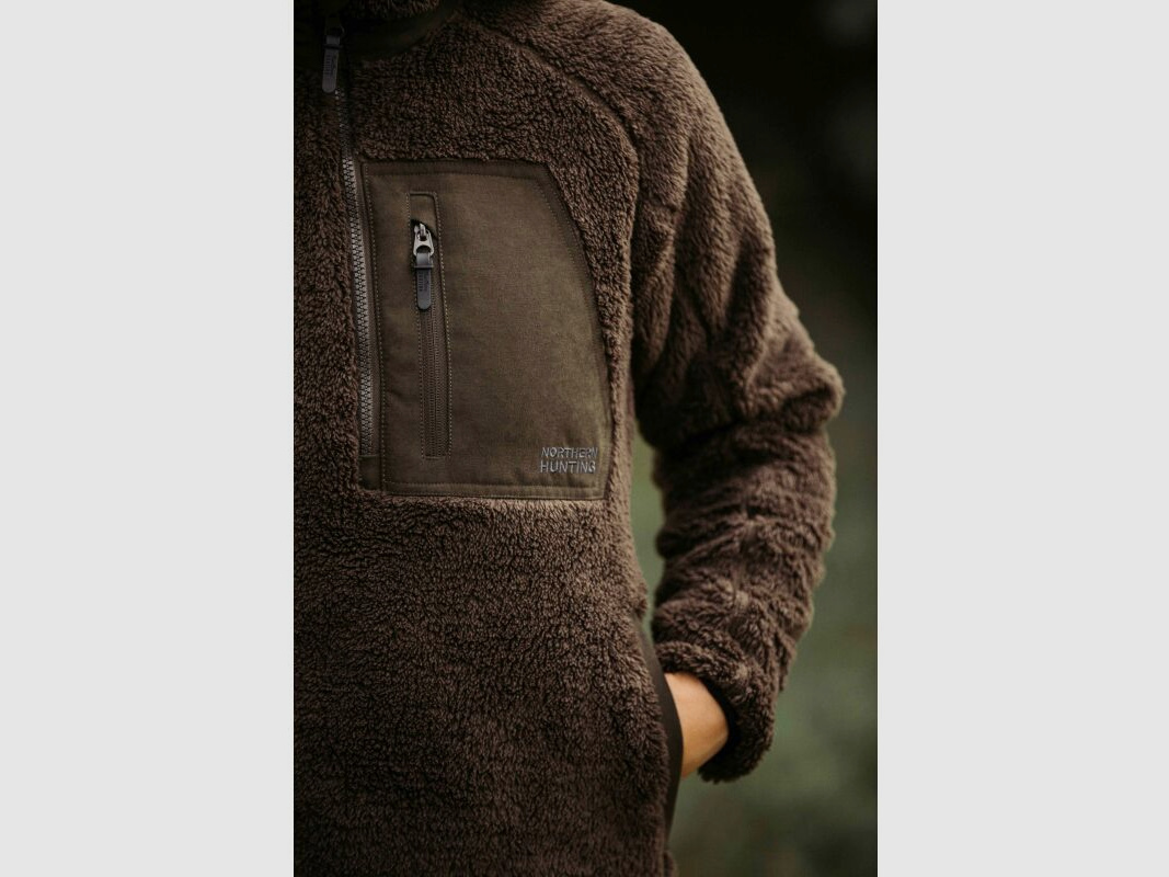 Northern Hunting Damen Fleecepullover Rikvi Grün