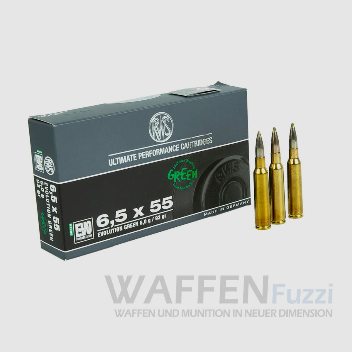 RWS 6,5x55 Evo Green 20 coups
