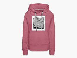 concerned about AR-15 - Frauen Premium Hoodie Jeansblau