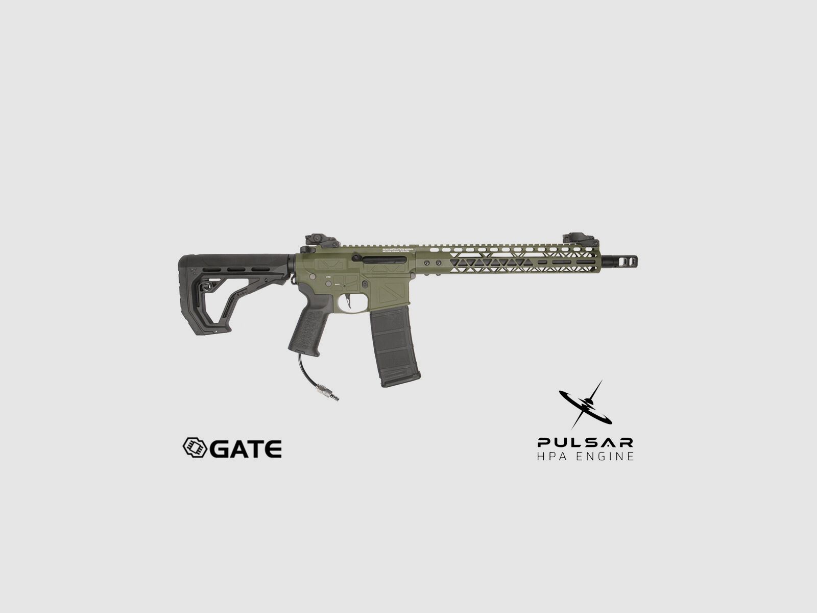 GP R15 FREYA Skeleton 13" gen.2 Mlok FREYA ALPHA Oliv HPA Softair Gewehr Frei ab 18 Jahren | Delta Armory