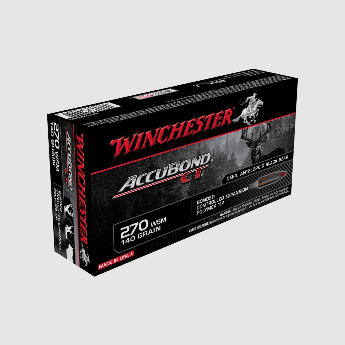 Amunicja Winchester kal. 270 WSM Accubond 140 grs