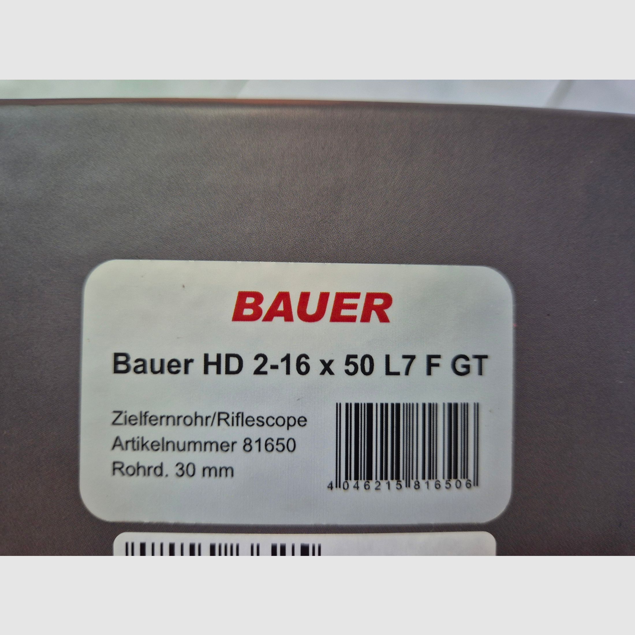 Bauer HD 2-16 x 50 L7 F GT riflescope
