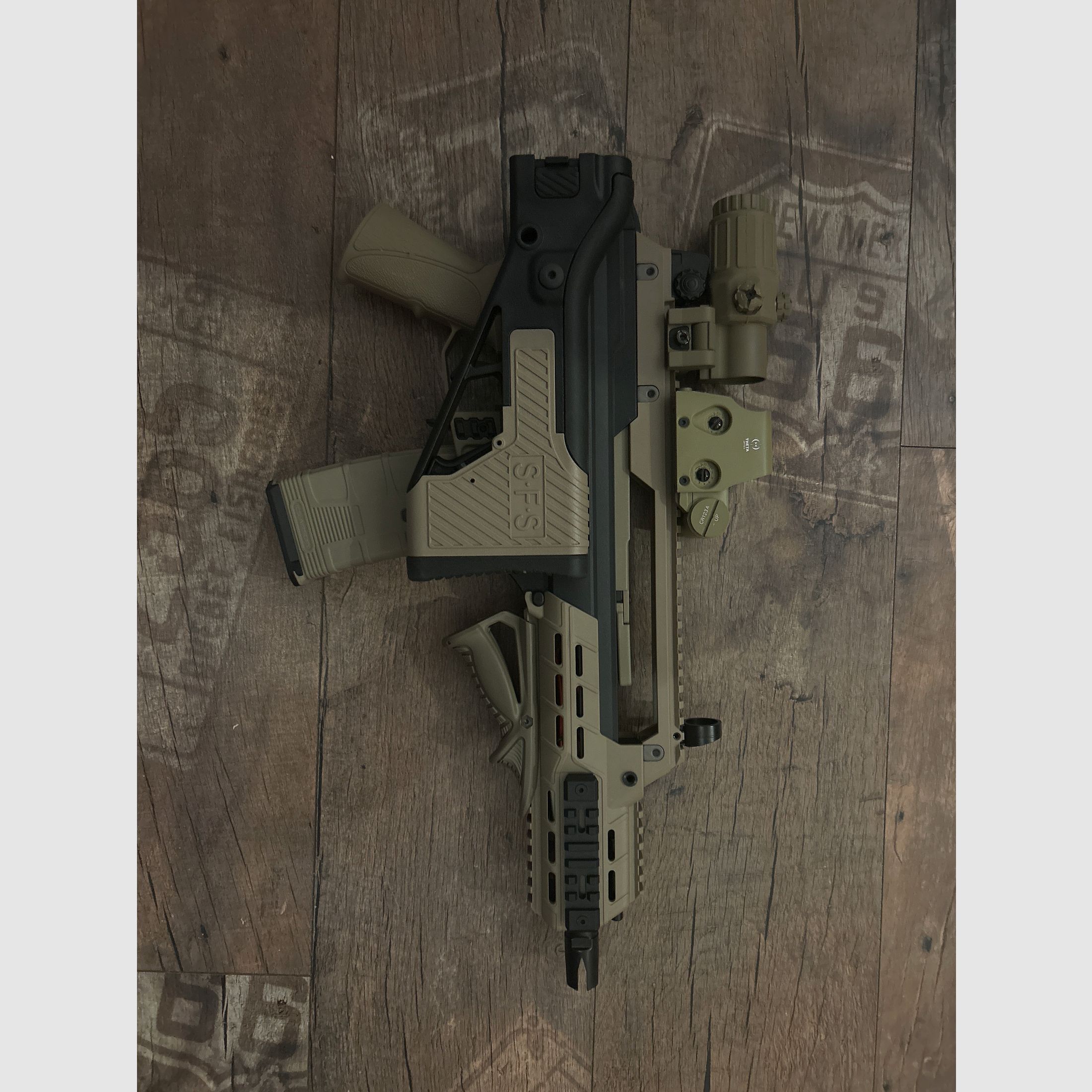 ICS G33 AAR SFS Compact Assault Rifle S-AEG 6mm BB Bicolor