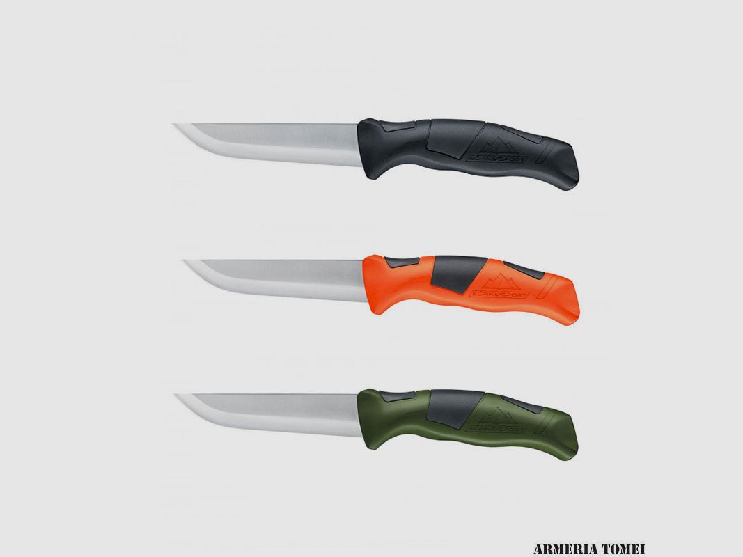 ALPINA SPORT – CUCHILLO ANCHO Negro/Naranja