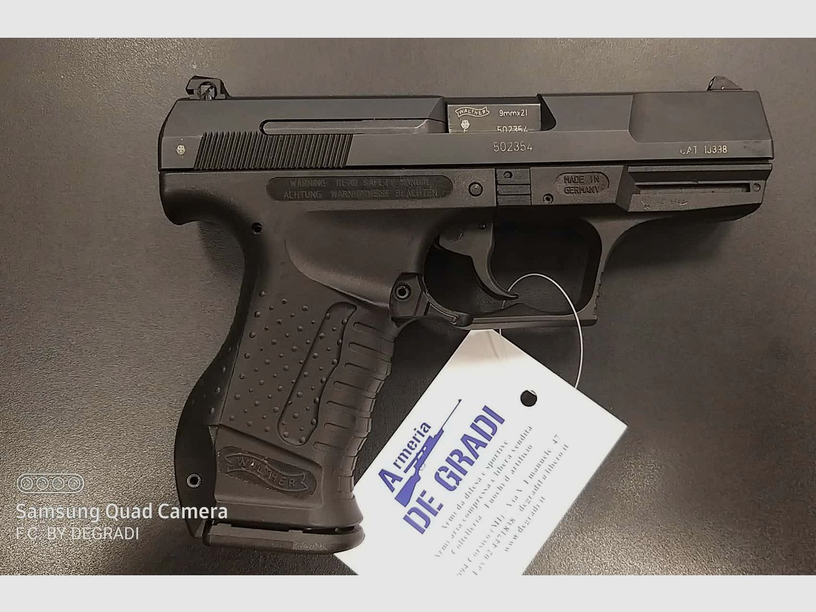 WALTHER P99 QA KALIBER 9X21, afbeelding 4 van 4