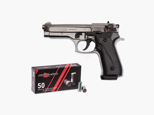 Ekol Firat Magnum chrom P.A.K + 50 shoot-club Platzpatronen