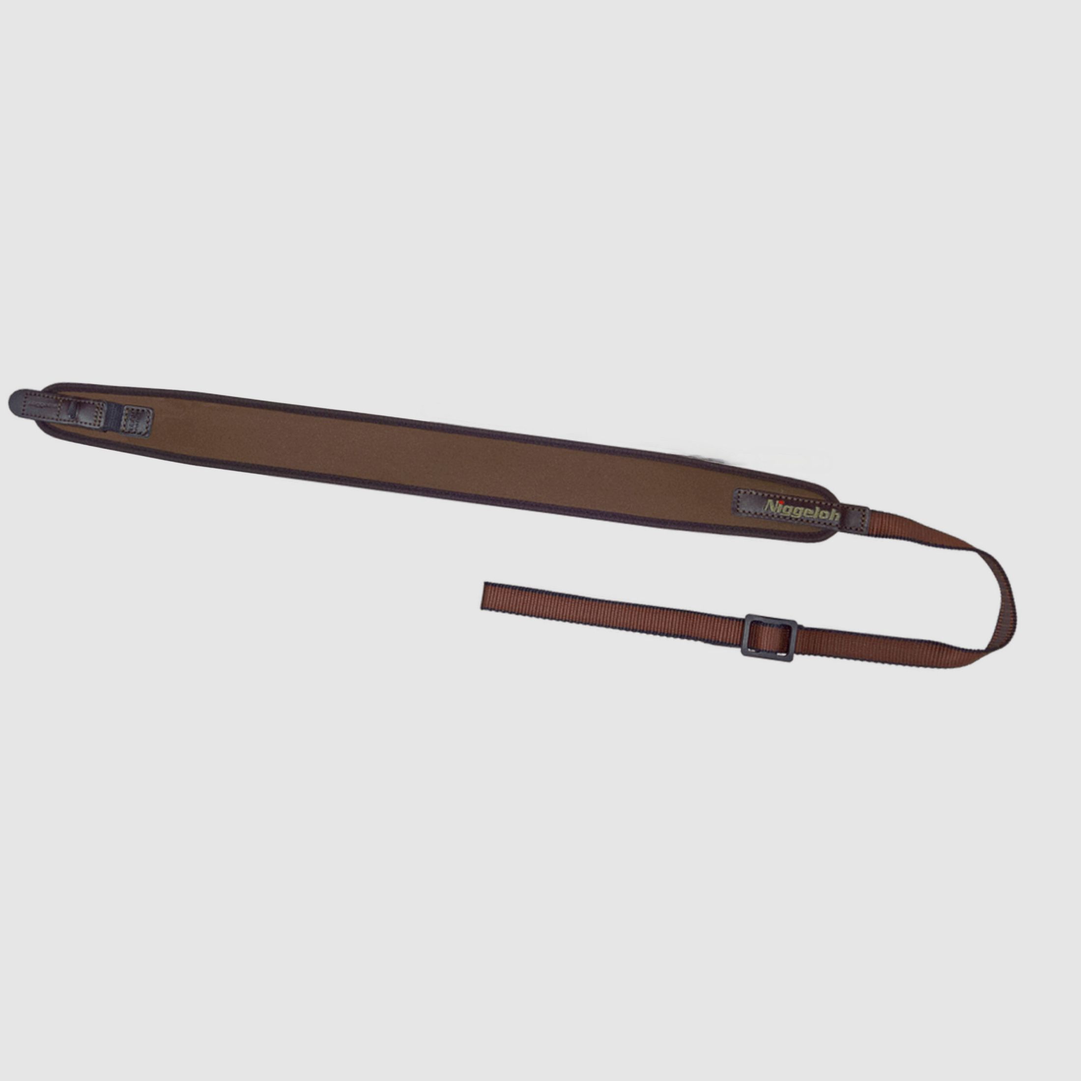 Niggeloh 406600052 Gewehrgurt Universal Leder Braun mit Schnellverschluss