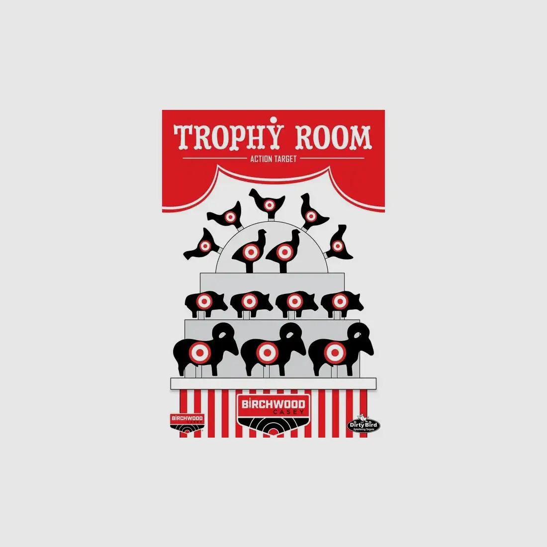 Birchwood Casey DIRTY BIRD Trophy Room 12 x 18 Zoll 6er-Pack BC-35775