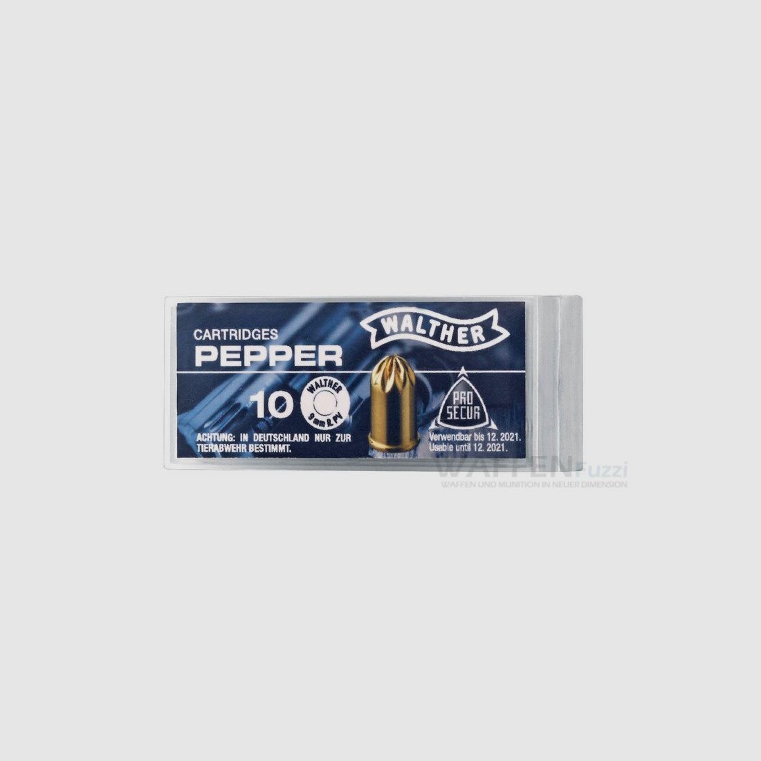 Walther pepper cartridges 9mm revolver 10 shots 120 mg EXTRA STRONG