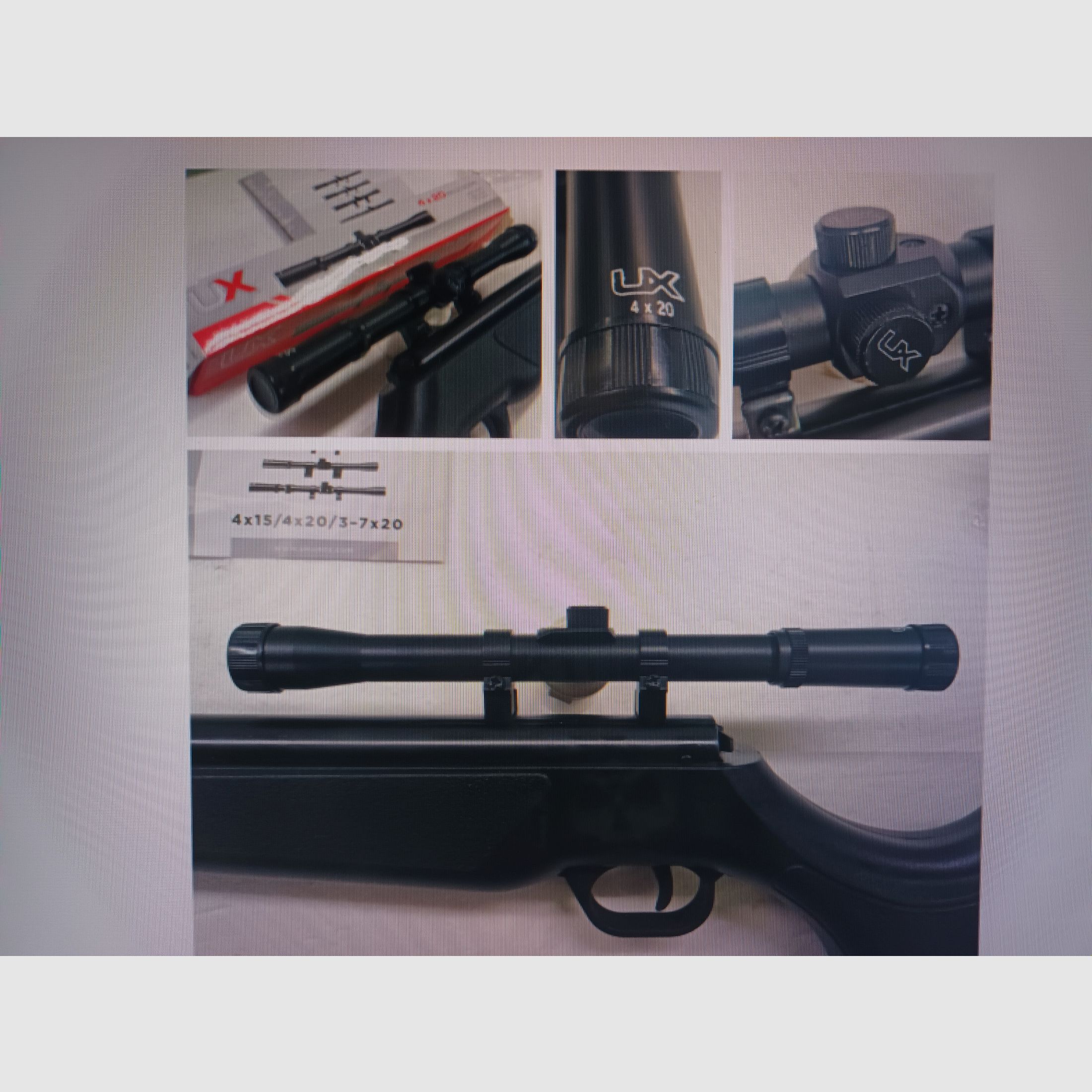 TELL 220 luchtbuks __ OVP __ kal. 4,5mm (.177) __ LB + richtkijker - NP 259,-€, afbeelding 2 van 3