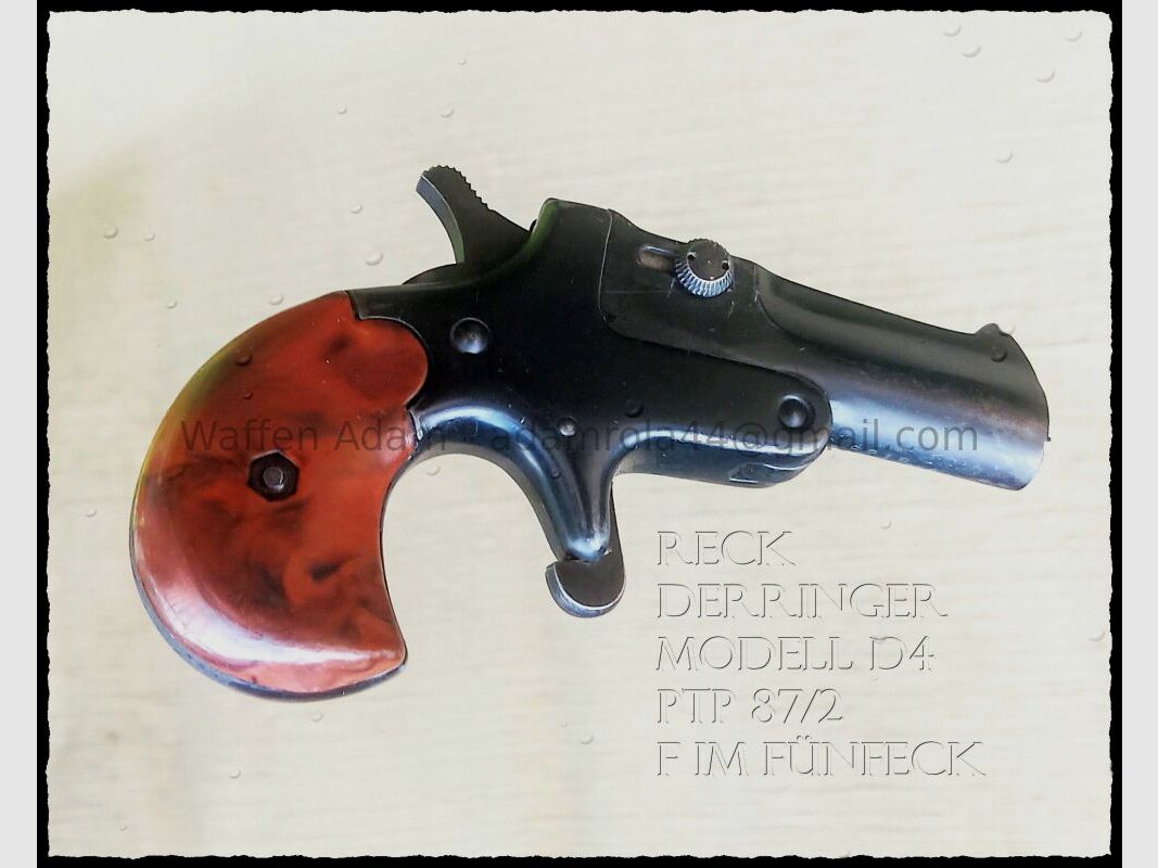 Reck Sportwaffenfabrik/Par Derringer Mod. D4 / F en forme de pentagone