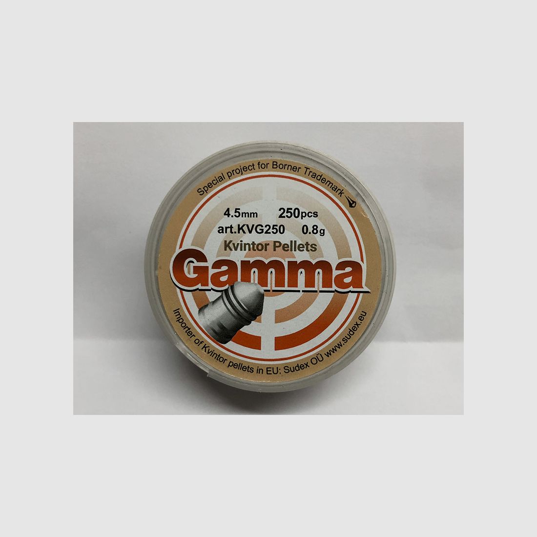 Spitzkopf Diabolos Kvintor Gamma Kaliber 4,5 mm 0,80 g glatt 250 StĂĽck