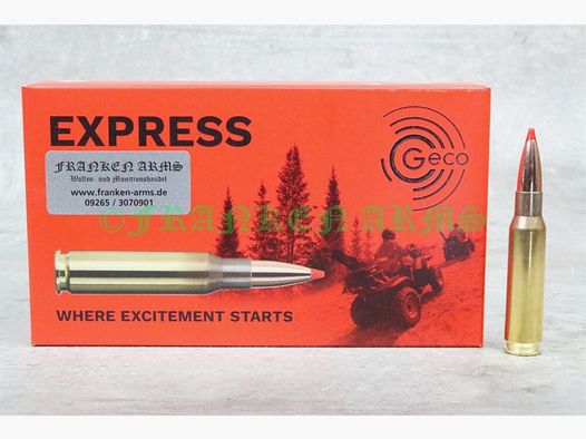 Geco Express .308 Win. 165gr. 10,7g 20 pezzi prezzo per quantità