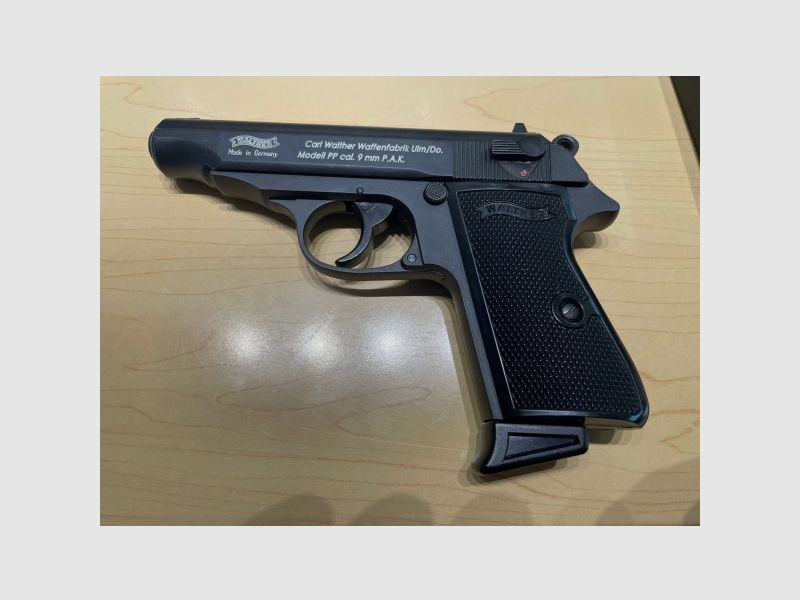 WALTHER PP - 9MM P.A.K. SCHRECKSCHUSSPISTOLE - SCHWARZ