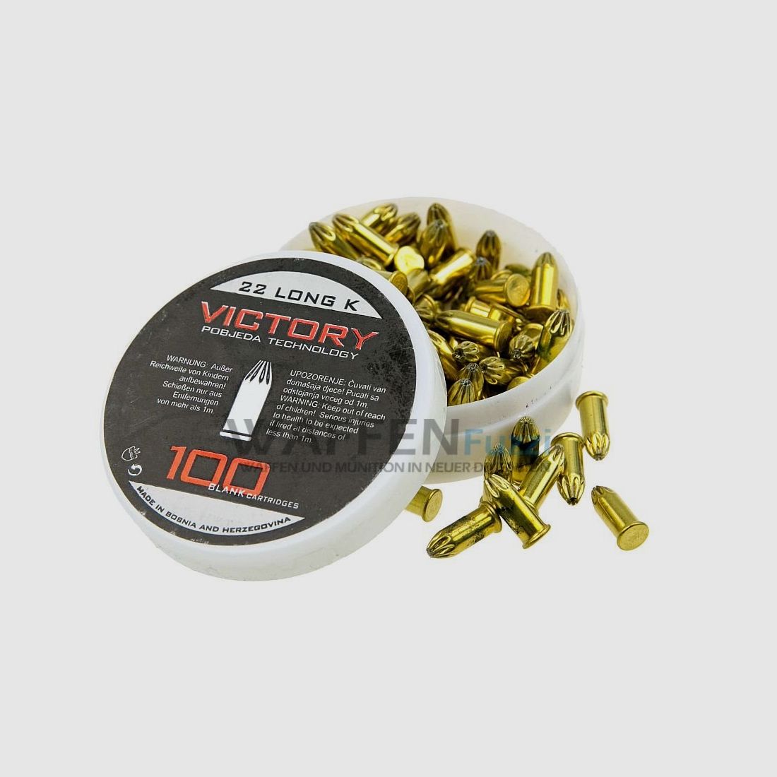 Victory Kaliber .22 Knall 100 Schuss Platzpatronen