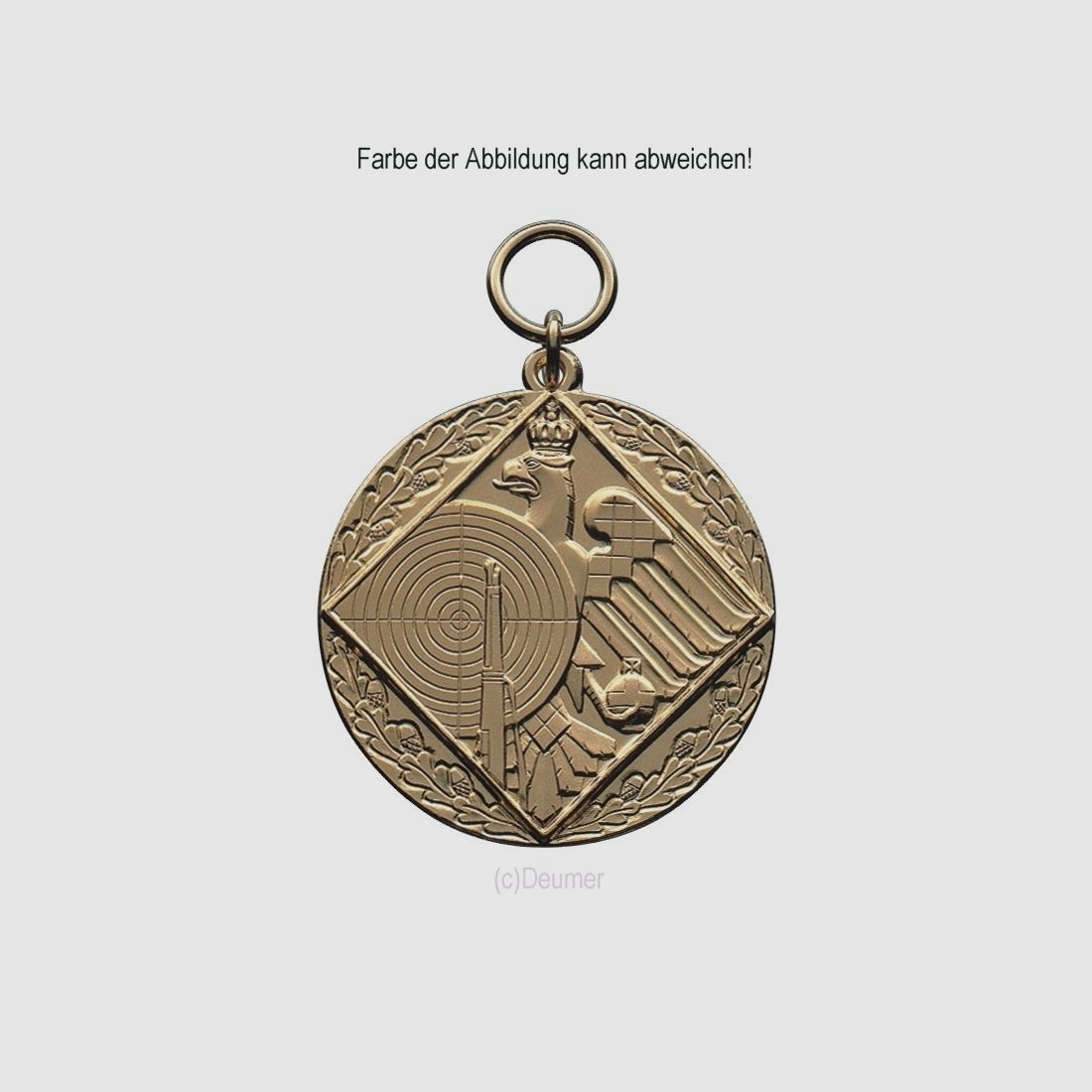 Medaille Königsadler, Deumer vergoldet, 39mm