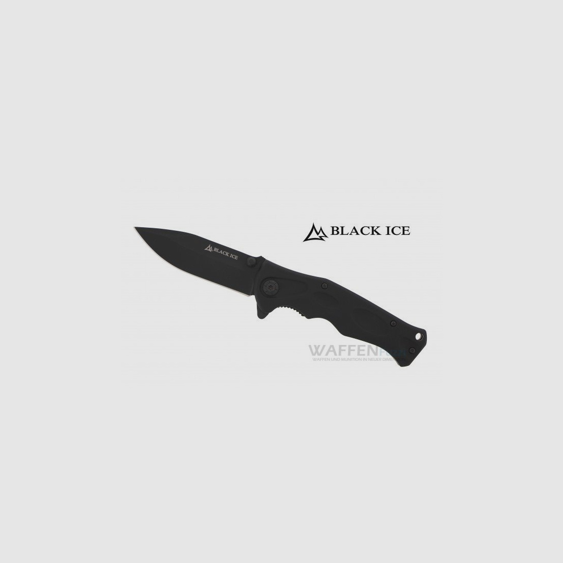 Black Ice Penta Einhandmesser mit Flipper Klinge aus 420 Stahl
