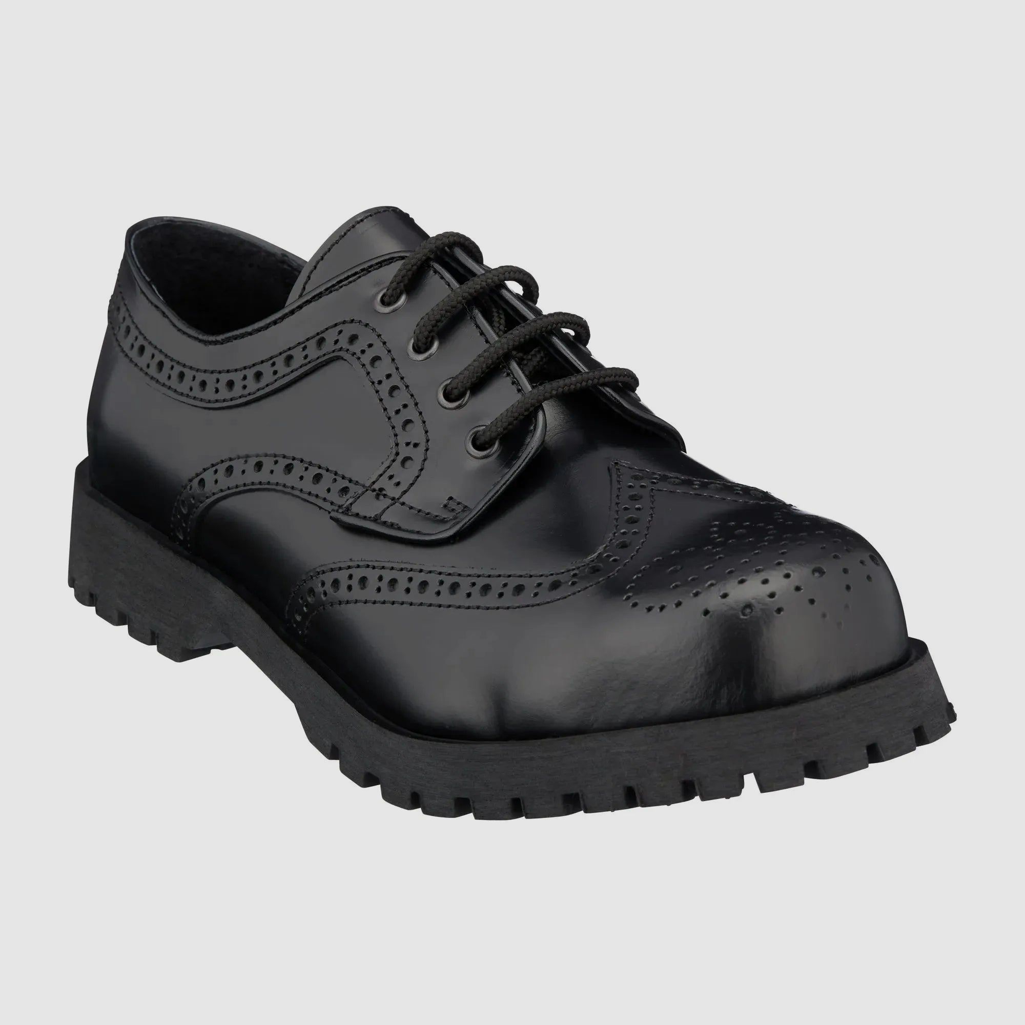 Boots & Braces Boots &amp; Braces Halbschuh Budapester 4-Loch schwarz