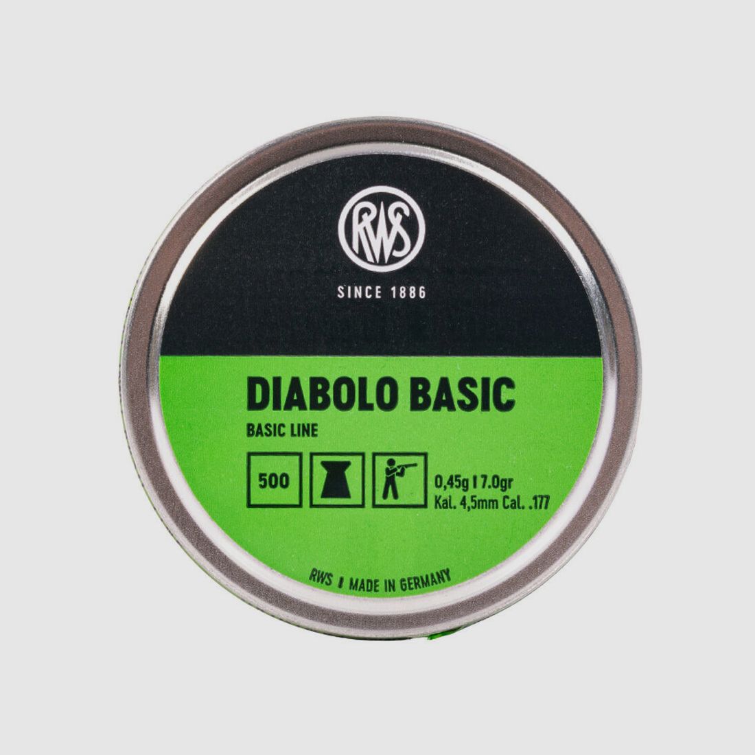 RWS Basic Line Flat 0,45g 500St 4,5mmDiabolo