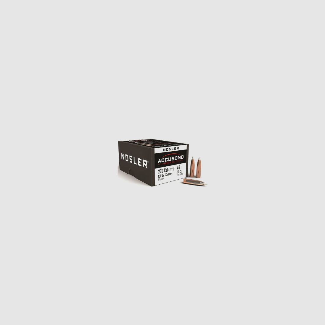 Nosler Geschoss .270/.277 Accubond 150GR Bonded Tipped Boat Tail 50 Stück