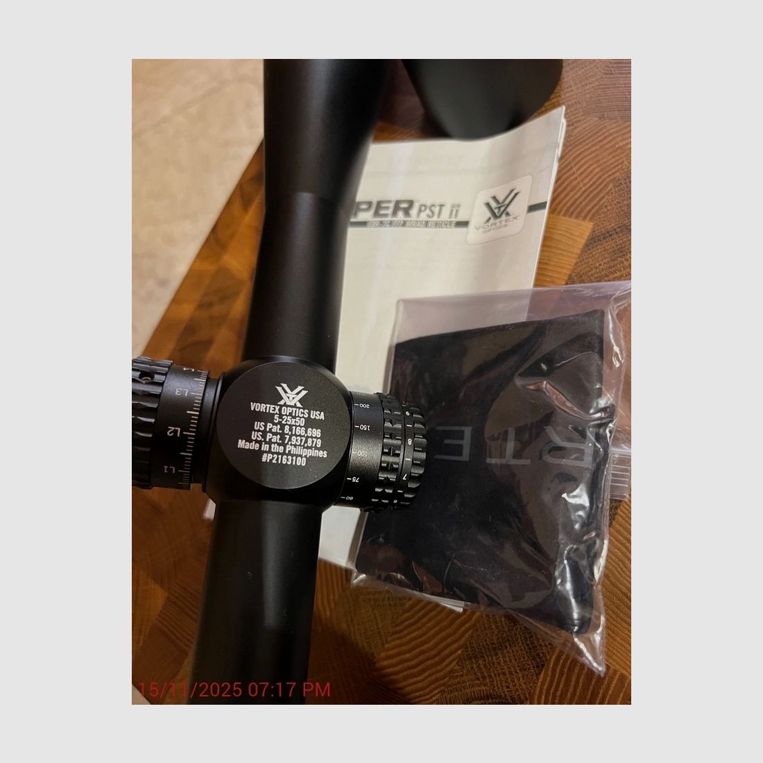 Vortex Viper PSTII 5-25x50 riflescope