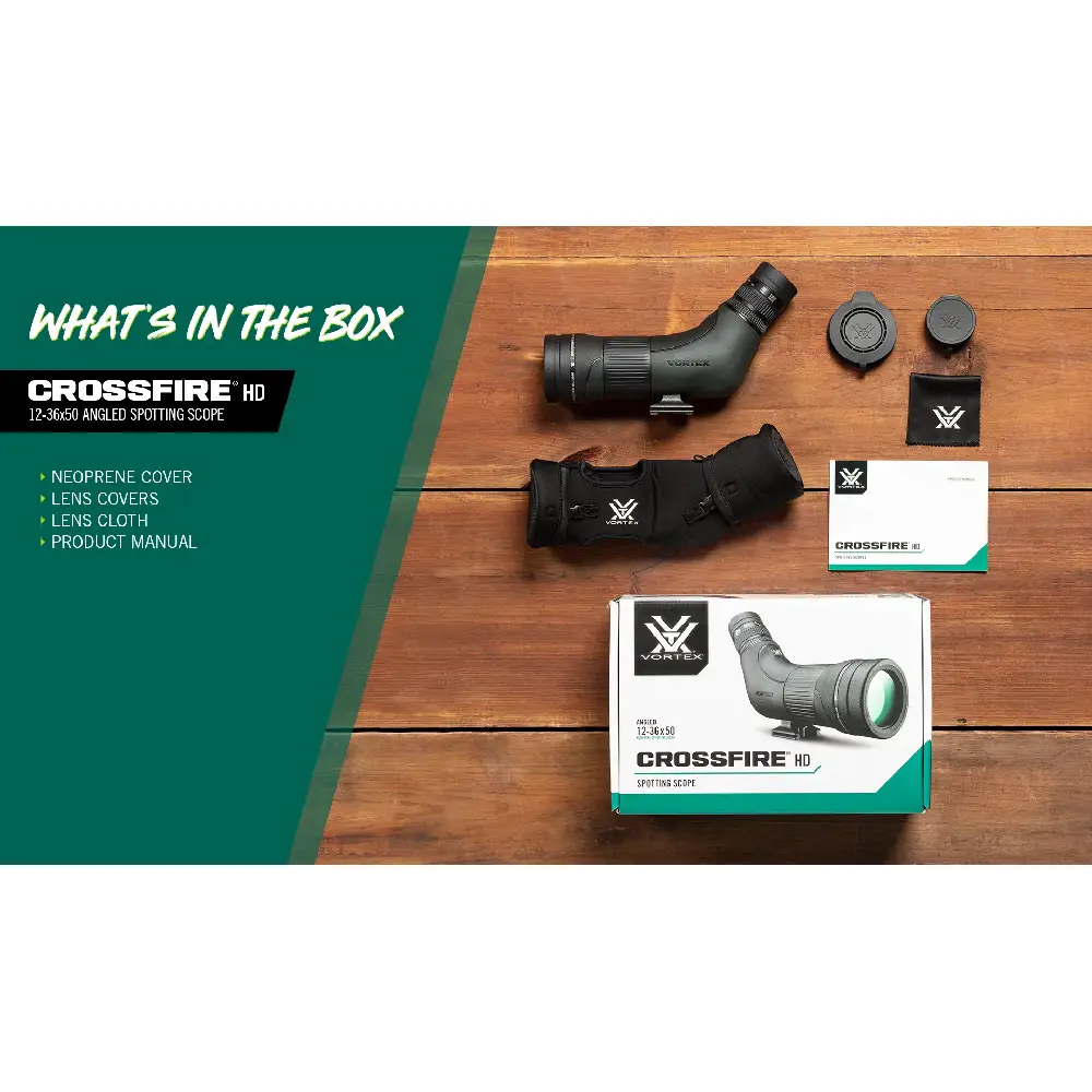 Télescope Vortex Crossfire HD 12-36×50 angulé, image 5 sur 5