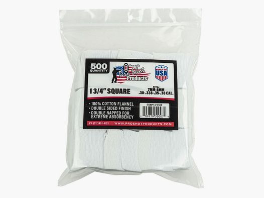 500 Patches 1 3/4" Eckig 7-8mm