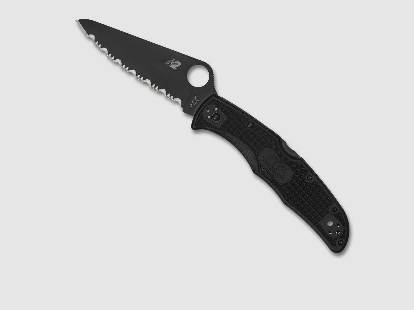 Spyderco Pacific Salt 2 FRN Black Serrated Black, image 1 of 3