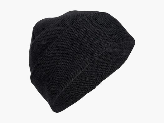 MFH roll beanie wool black